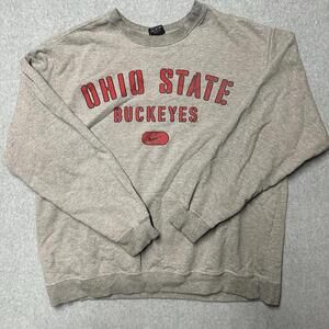Vintage Ohio State 90s NCAA Team Nike Made in USA Center Swoosh Hoodie Men's XL